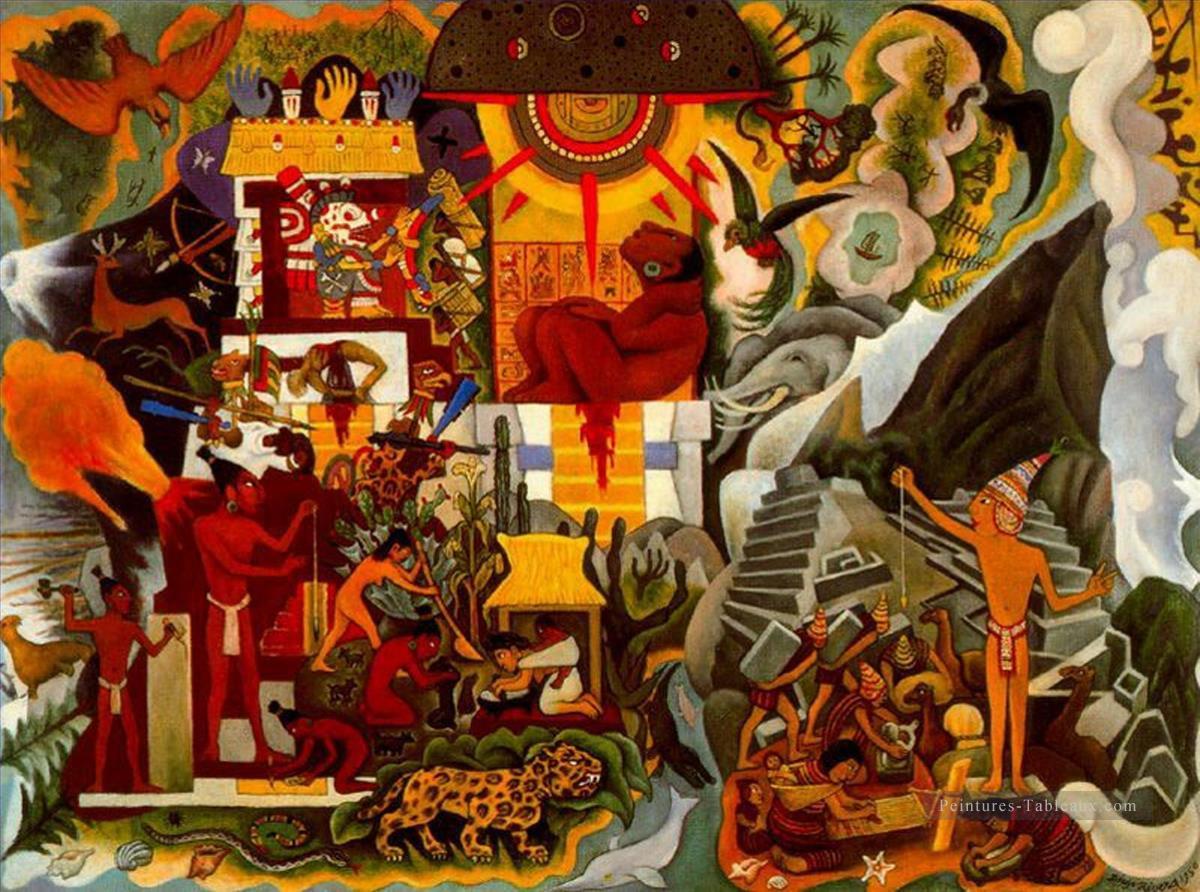 Amérique pré hispanique Diego Rivera Peintures à l'huile